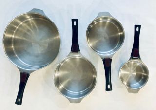 Vintage Triplinox Stainless Steel 8 Piece Detachable Handle France Cookware Set