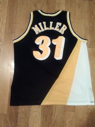 Champion Authentic Reggie Miller Indiana Pacers Jersey Sewn Vintage 2