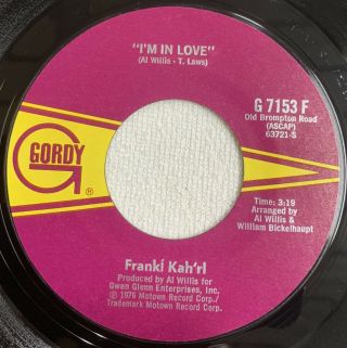 Franki Kah’rl I’m In Love/don’t Fan The Flame Rare Motown Vinyl Funk Soul 1976