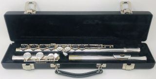 Vintage Gemeinhardt 2sp Student Flute - L00408 Silver Plated Brass,  Made In Usa