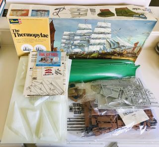 Vintage 1974 Revell - Thermopylae Sailing Clipper Ship H - 390 36” Long 2