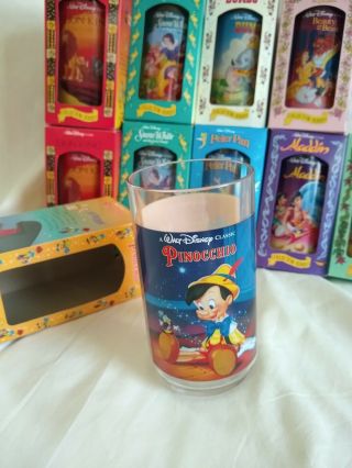 Walt Disney Burger King Collector Glasses Cups Vintage 1994 - Set of 8,  2 bonus 8