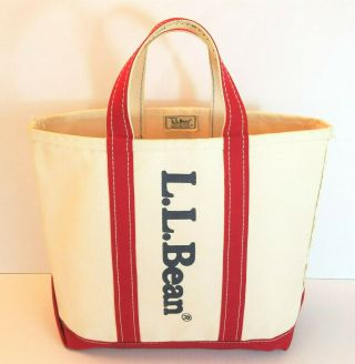 Vintage Ll Bean Boat And Tote Canvas Bag Spell Out