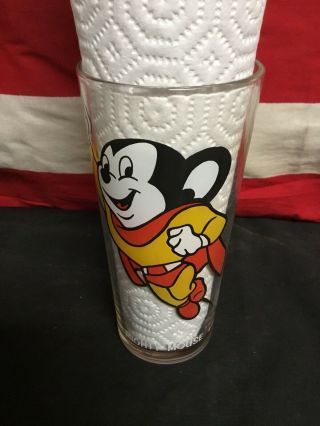 Rare 1970s Mighty Mouse Pepsi Glass Holy Grail.