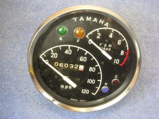 Vtg Yamaha Ym1 Ym2c Yr1 Yr2 Yds3 ? Speedo Tach Speedometer Tachometer Motorcycle