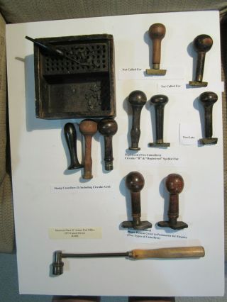 Rare Canadian 19th Century Post Office Cancel Devices Must View All Pics