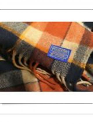 Vintage Pendleton Blanket Pure Virgin Wool 70”x52”