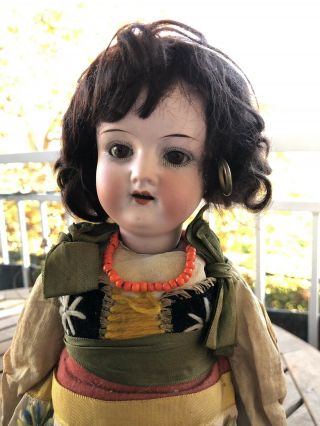 16” Antique Heubach Koppelsdorf 250 - 7/0 Antique German Doll Composition Jointed