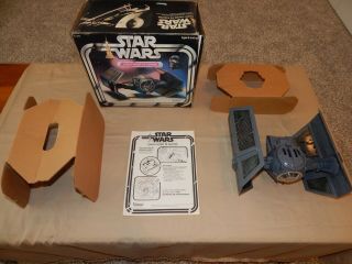 Star Wars Darth Vader Tie Fighter W/box And Inserts Vintage Kenner 1978