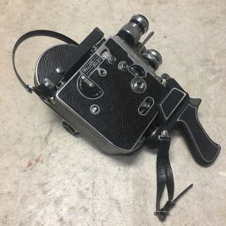 Vintage Paillard Bolex H - 16 Reflex 16mm Movie Camera With Three Lenses and Case 2