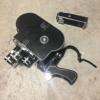 Vintage Paillard Bolex H - 16 Reflex 16mm Movie Camera With Three Lenses and Case 6
