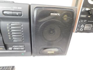 Vintage Sony boombox CFD - 600 CD Compact Changer Disc Cassette Am/FM Nicely 4