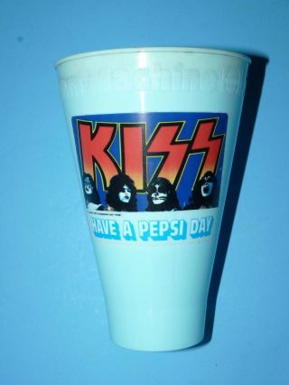 KISS Band Rock n Roll Scream Machine Vtg Pepsi Cup Aucoin 1977 Rare Unpunched 4