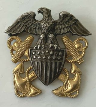 U.  S.  Naval Officer Garrison Cap Insignia (balfour)