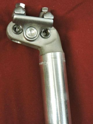 1970 ' s Vintage Campagnolo Patent 1044 Nuovo Record Seat Post 27.  2 mm x 215 mm 3