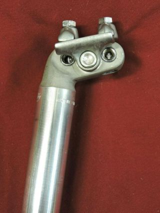 1970 ' s Vintage Campagnolo Patent 1044 Nuovo Record Seat Post 27.  2 mm x 215 mm 7