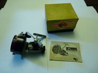 Vintage Gliebe 20 Spinning Casting Fishing Reel With Box & Paperwork