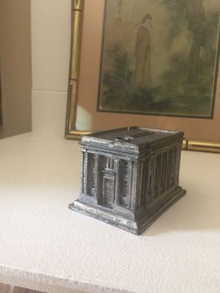 Metal Souvenir Building Bank V Rare Lead