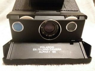 Vintage Polaroid SX - 70 Land Camera Alpha 1 SE,  Articulated Case,  Film. 5