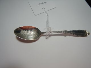 Sterling Silver Souvenir Spoon Chautauqua Hotel Clinton Mo Missouri