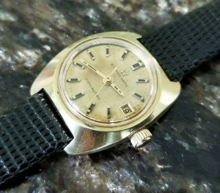 Vintage Eterna Matic Concept 80 Ladies 14k Gold Plated Swiss Watch Serviced