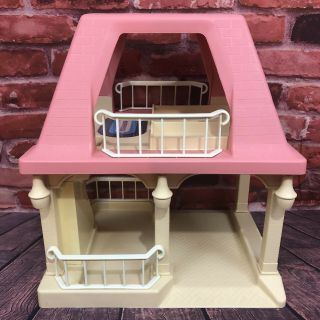 Vintage Little Tikes Grandma’s House Pink Roof Dollhouse Grandparent’s Cottage 7