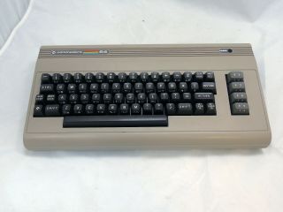 Vintage Commodore 64 Computer,  Power Supply & Epyx Fast Load Cartridge 2