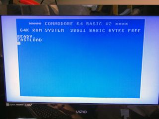 Vintage Commodore 64 Computer,  Power Supply & Epyx Fast Load Cartridge 8
