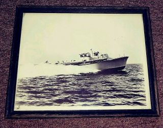 Antique 8 X 10 Photograph Of A Us Navy Pt Torpedo Boat