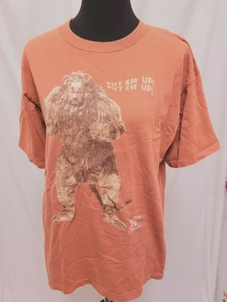 Vtg 1997 Stanley Desantis Wizard Of Oz Cowardly Lion Put Em Up T - Shirt Men 