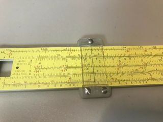 Vintage Pickett N600 - ES Slide Rule Log Log Speed Model NASA Leather Belt Case 7