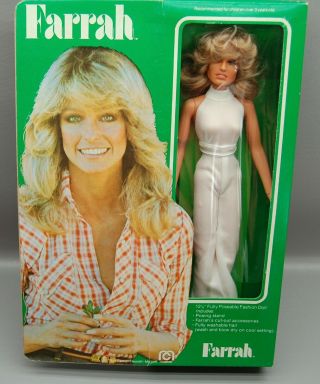 Vintage Farrah Fawcett Doll 1977 Never Removed From Box Nrfb Mego Nos