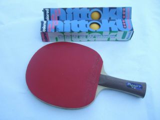 Vintage Juic Table Tennis Paddle W / [2] 6 Ct.  Nittaku Balls