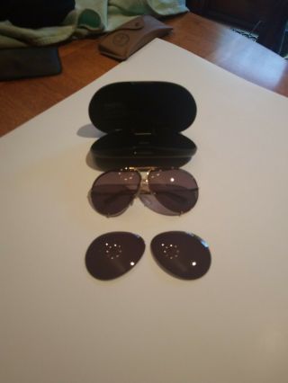 Porshe Design Sunglasses With Case And Extra Lenses