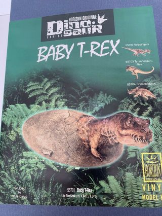 Ultra Rare Kit 1:1 Horizo Baby T - Rex With Egg Tyrannosaurus Rex Vinyl Model Kit