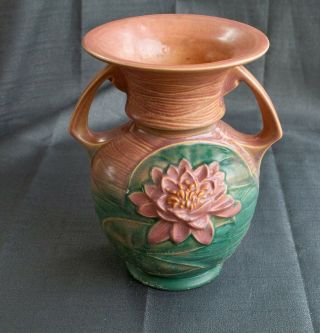 Vintage Roseville Water Lily 79 - 9 " Vase.