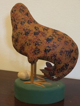 Vtg Orig G & G Hosfeld Folk Art Chicken Hen And Egg Base Wood Rare Pa Artisan