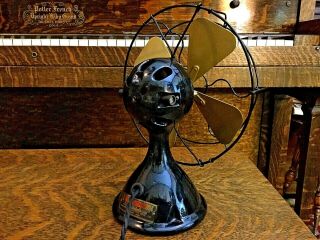 Menominee Electric Ball Fan Antique Vintage Old Restored