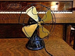 Menominee Electric Ball Fan Antique Vintage Old Restored 2