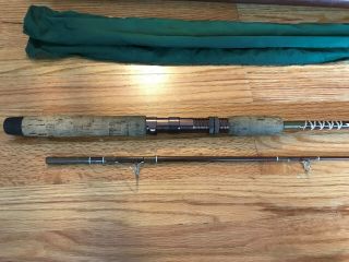 Vintage FS65 Fenwick 6 - 1/2 ' Spinning Fishing Rod 2 piece 5 oz Sleeve Case RARE 5