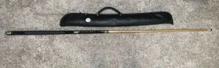 VINTAGE Miller Draft Pool Table Cue Stick Man Cave Item With Case 2