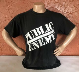 Public Enemy Single Stitch T Shirt Vintage Rap Tee Supreme Og Xl Vtg 80’s 90’s