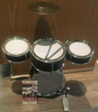Nick Mason Of Pink Floyd Signed Mini Drum Kit Rare Jsa