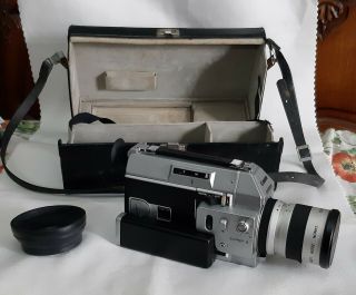 Vintage Canon 814 Auto Zoom Elecronic 8mm Movie Camera Film With Case