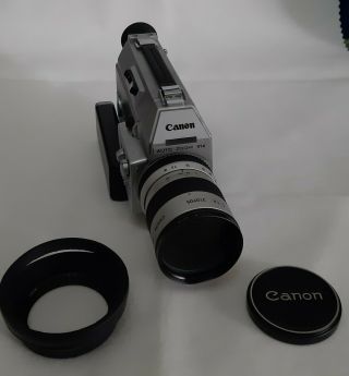 Vintage Canon 814 Auto Zoom Elecronic 8mm Movie Camera Film With Case 2