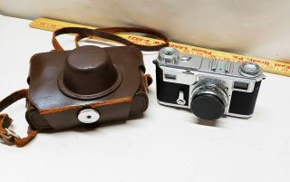 Vintage Zeiss Ikon Contax 35mm Camera Jena Sonnar 1:2 5cm 50mm Lens