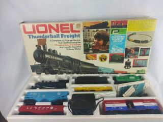 Vintage Lionel 027 Gauge Thunderball Freight Train Set And Box