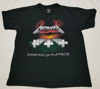 Vintage Metallica Master Of Puppets T - Shirt Giant Mens Xl Two Sides 1994