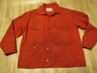 Vintage Filson Mackinaw Cruiser Scarlet Red Sitka Sportsman embroidered 4