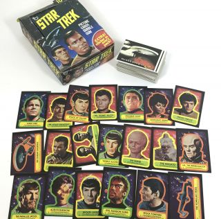 Vintage 1976 Topps Star Trek Cards Near,  Box
